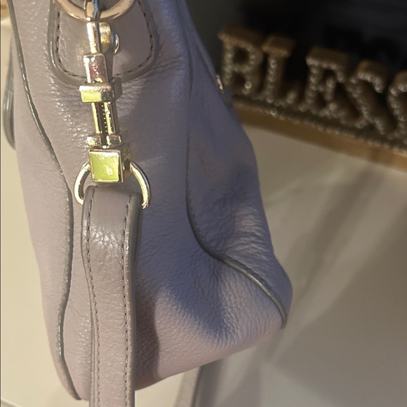 Tory Burch Light Gray Leather Satchel. Send me offers!! - Picture 9 of 11